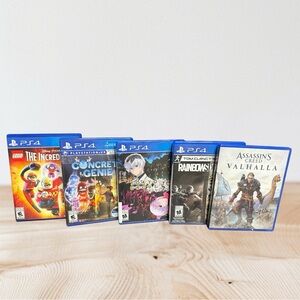 Lot of 5 PlayStation 4 games PS4